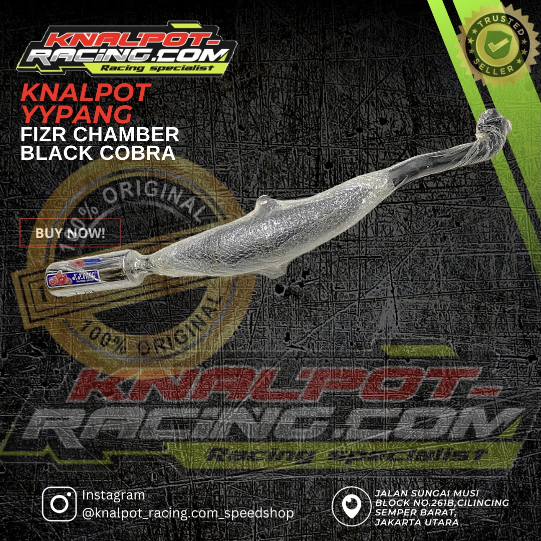 KNALPOT YYPANG FIZR CHAMBER BLACK COBRA